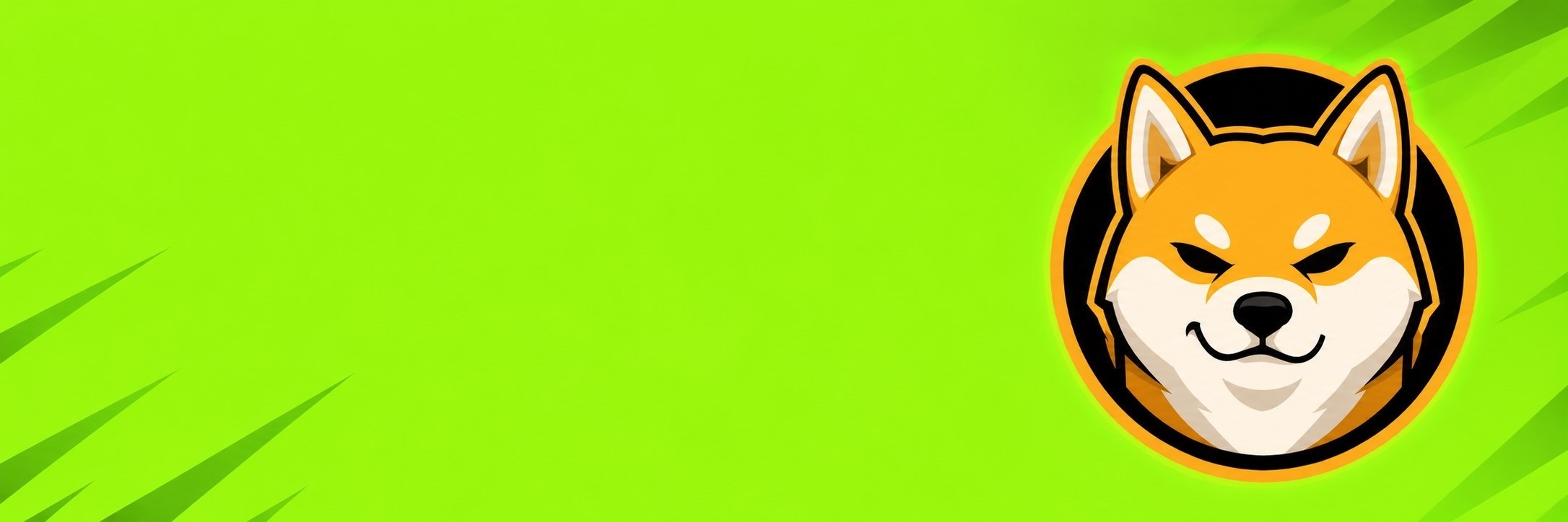 Akitama mascot on a bright green cartoon background